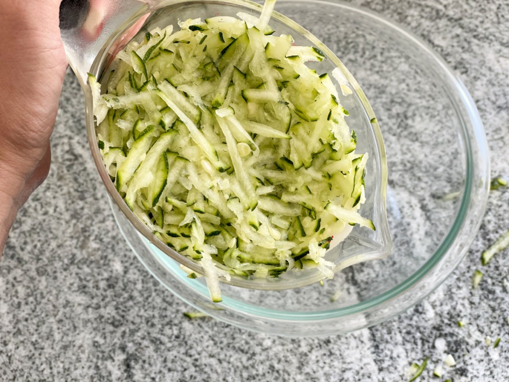 shredded zucchini