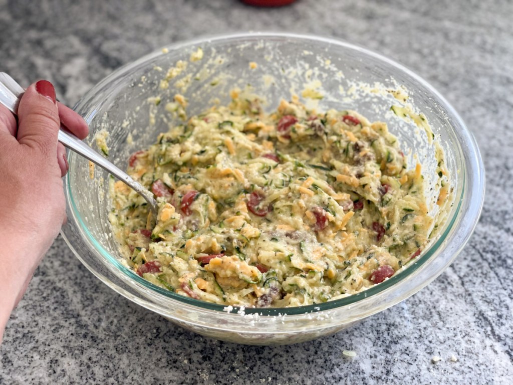 zucchini pizza bites dough