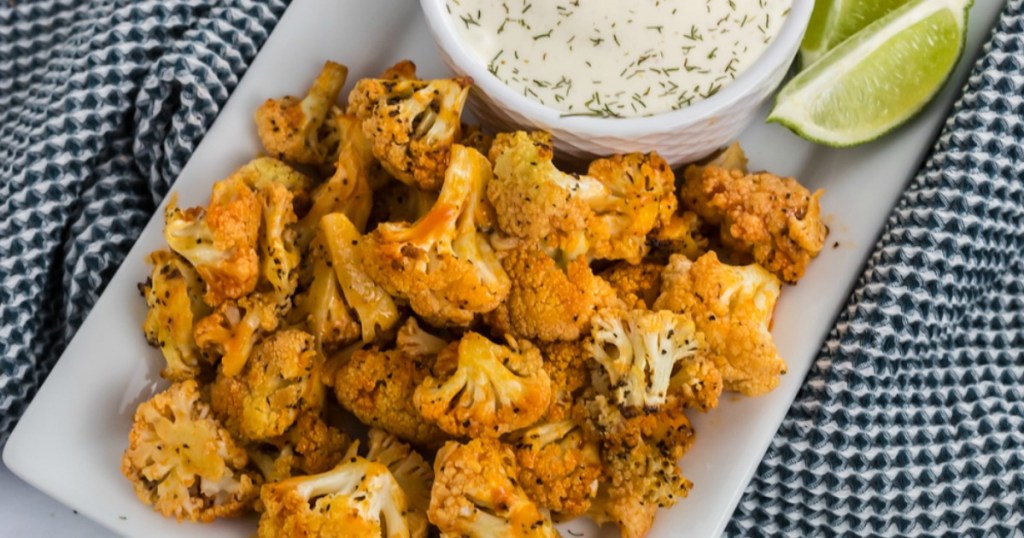 keto buffalo cauliflower bites with ranch