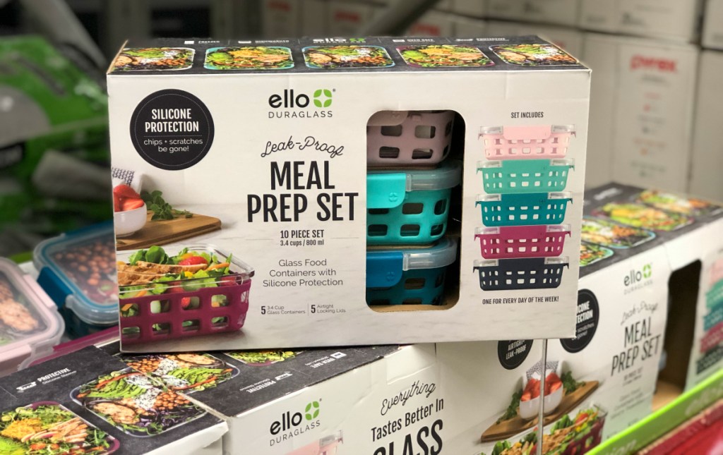 Ello 10 Pc Glass Meal Prep Food Storage Containers