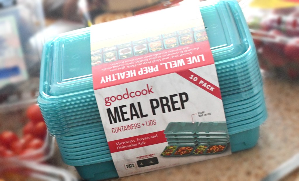 Goodcook Meal Prep Containers + Lids 10 Pack