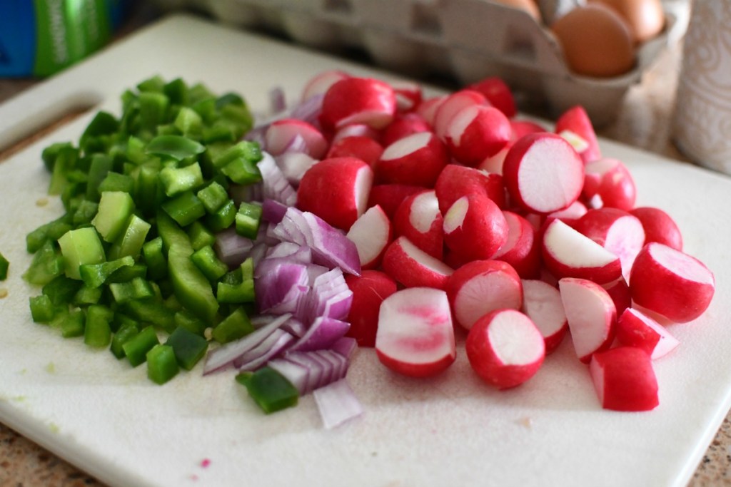 ingredients for radish breakfast potatoes