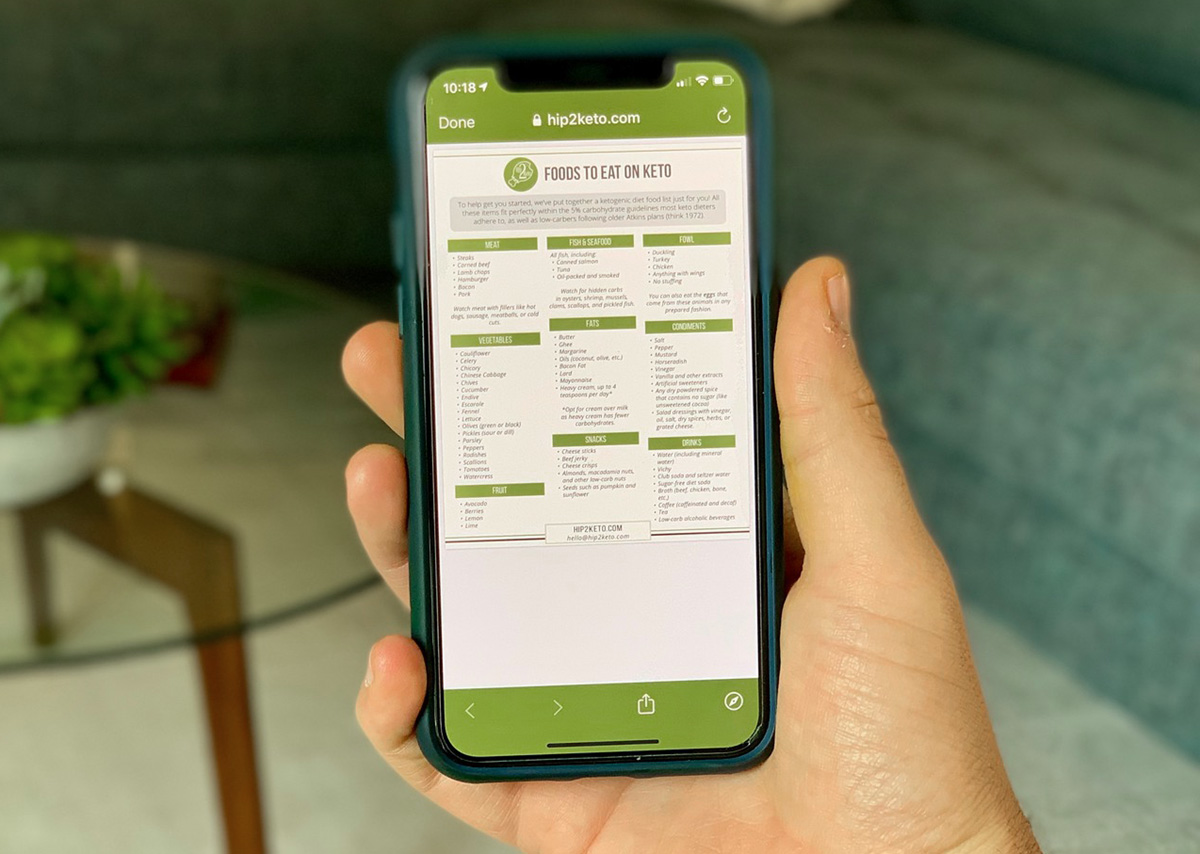 keto foods to eat on app