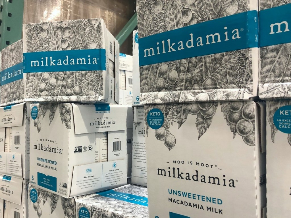 Milkadamia Milk cartons at Costco