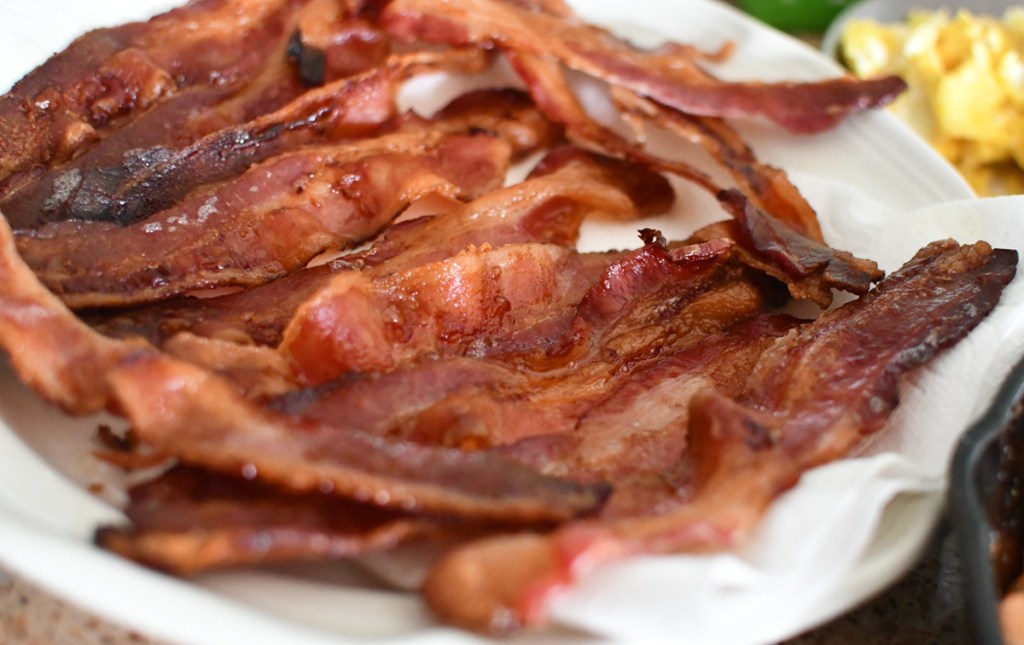 plate of bacon