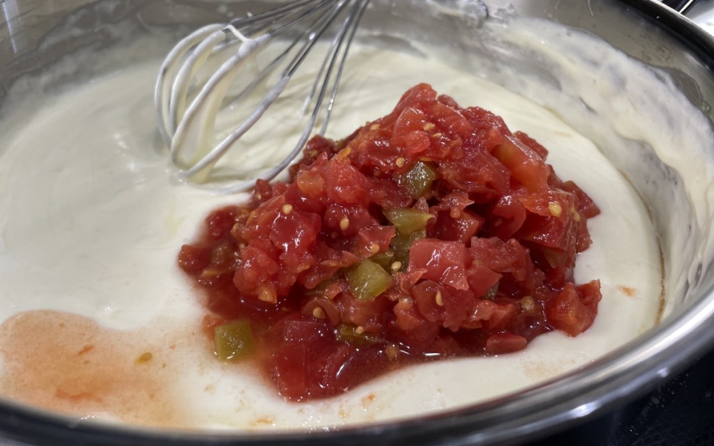 tomatoes in queso