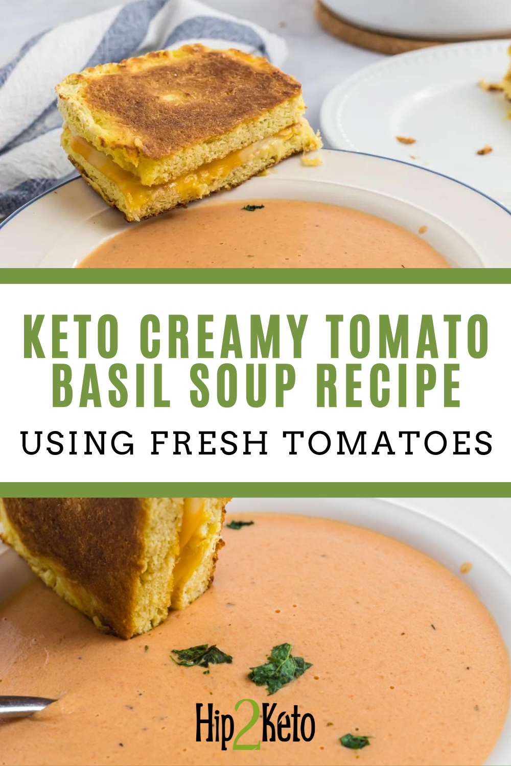Keto Tomato Basil Soup - Easy to Make & Low-Carb | Hip2Keto Recipe