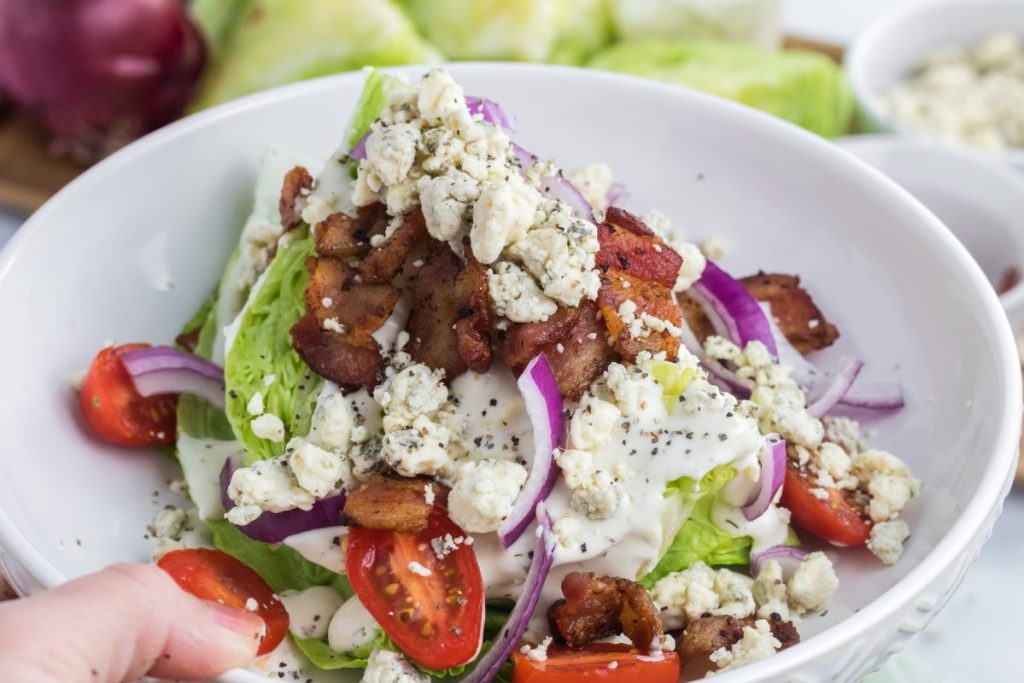 bowl of wedge salad