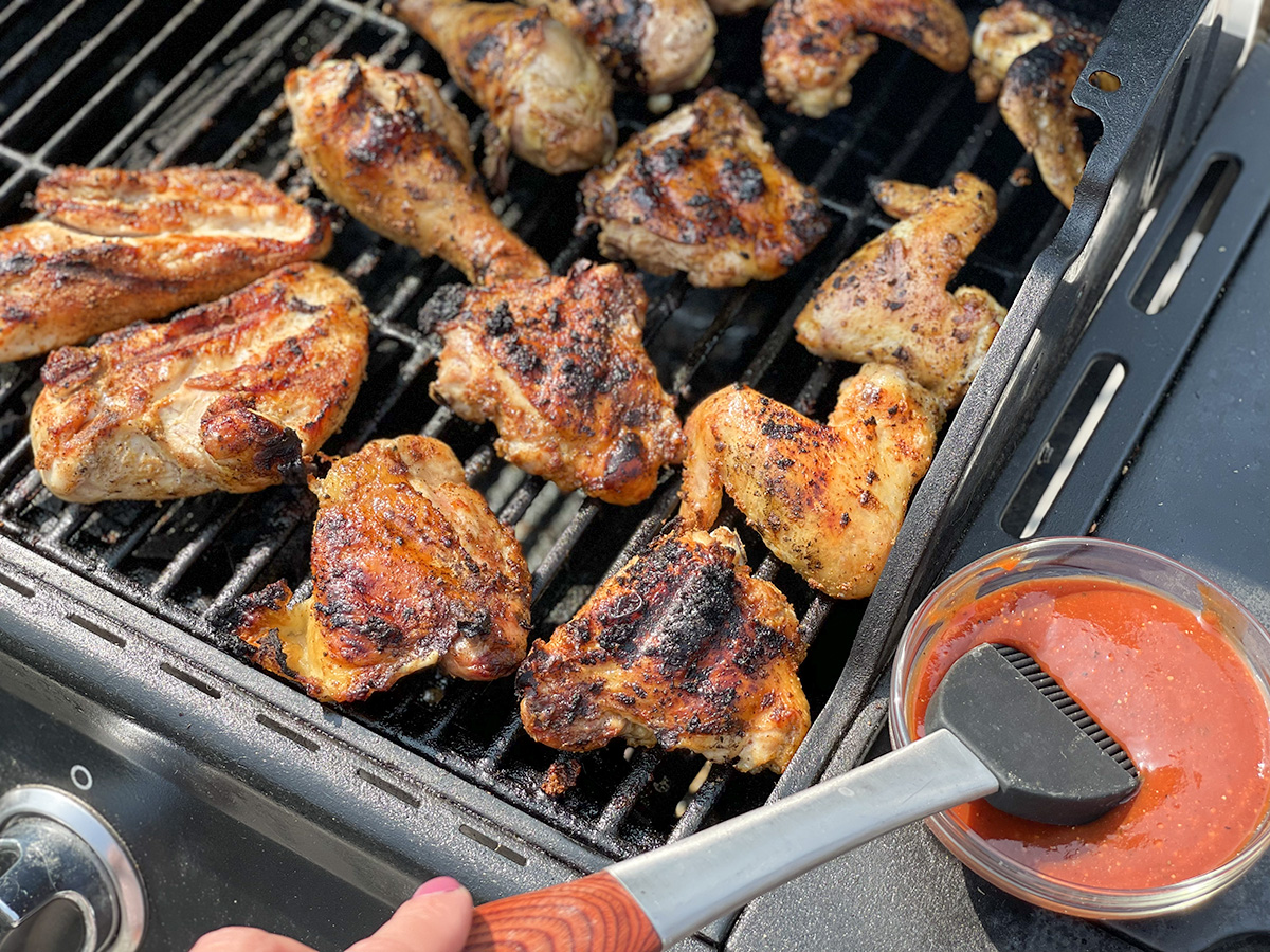 grilled chicken on bbq