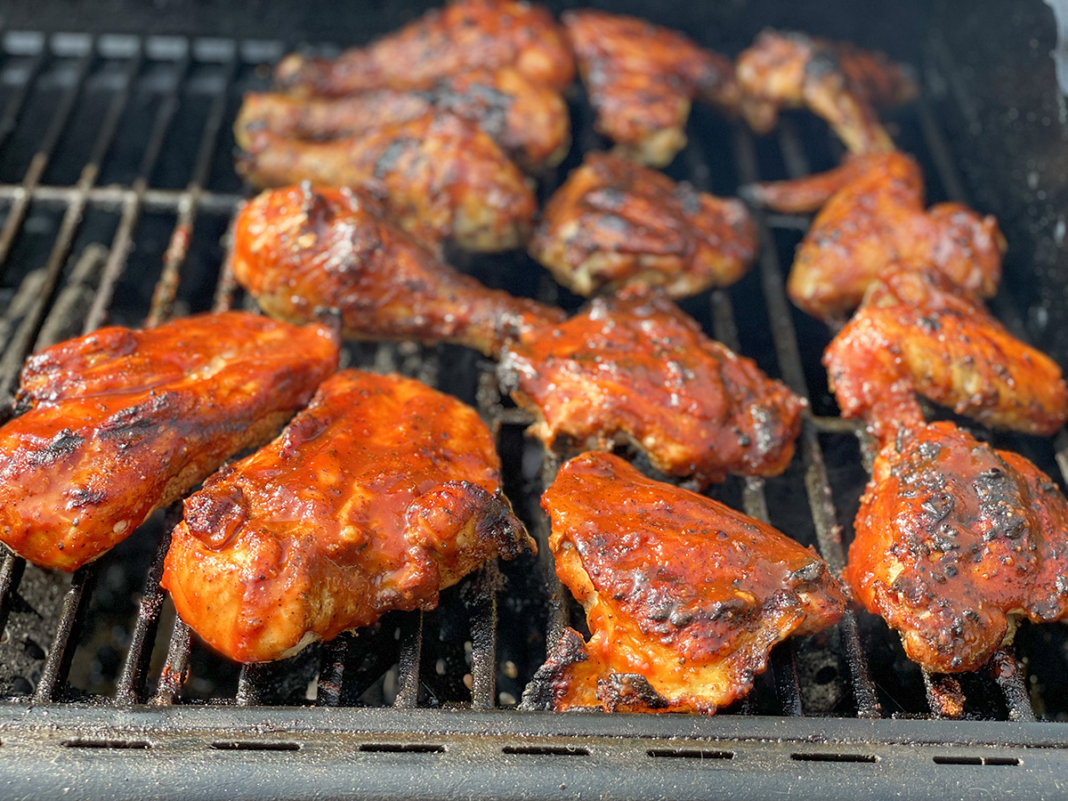 chicken on the grill 