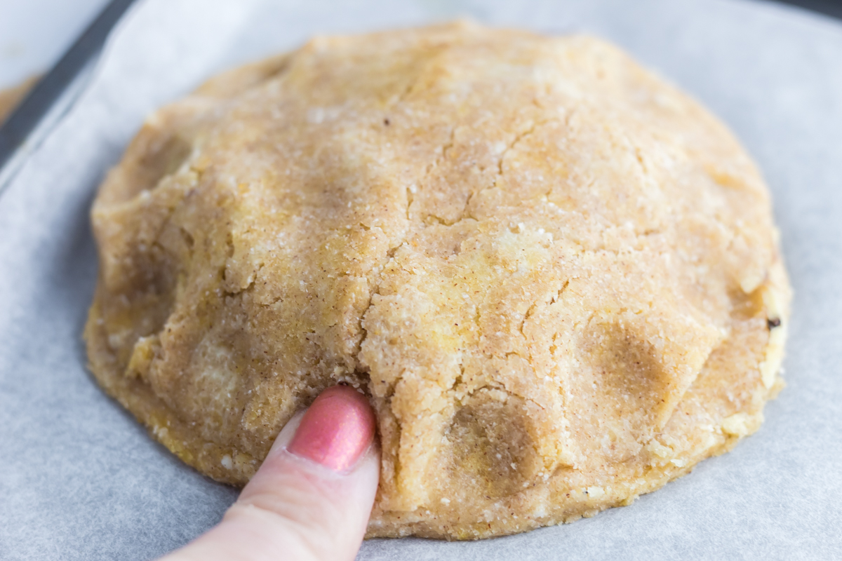 pinching sides to close pie crust keto pie recipe