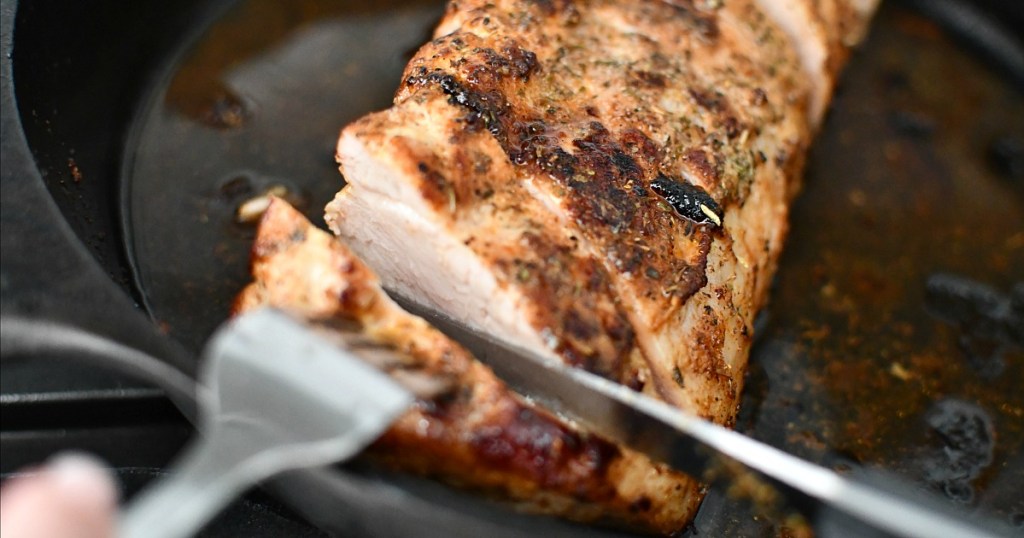 cutting pork tenderloin