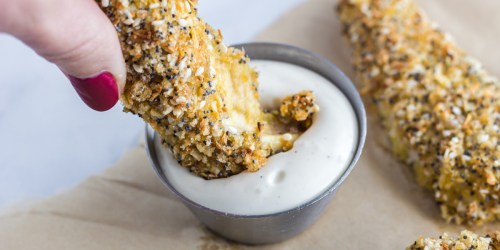 Easy Keto Chicken Tenders with Everything but the Bagel Seasoning