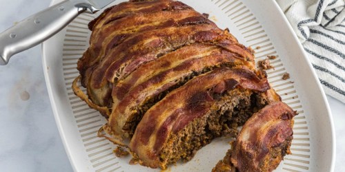 Keto Bacon-Wrapped Meatloaf is the Meal Your Dinner Table Has Been Missing