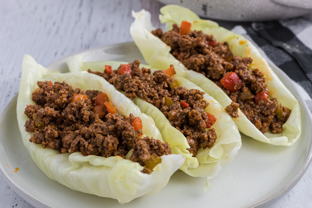 cabbage stuffed with keto sloppy joes