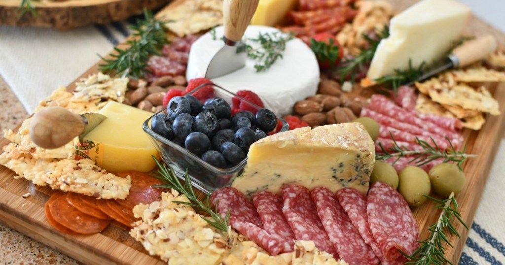 keto charcuterie meat and cheese board