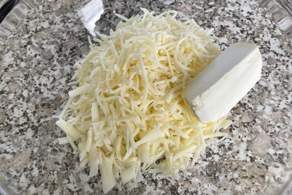 mozzarella and cream cheese