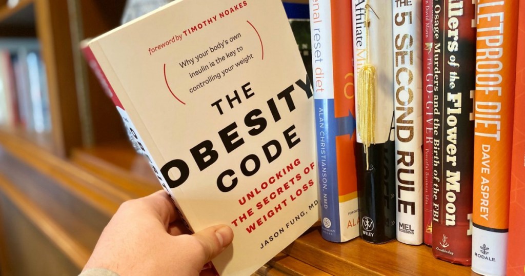 pulling out The Obesity Code book