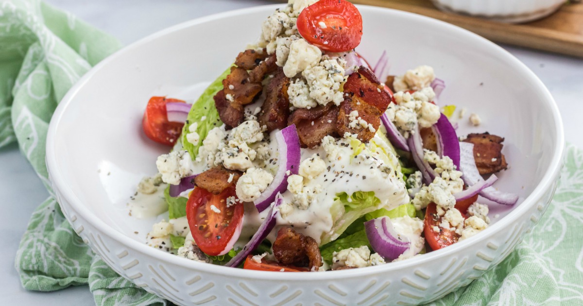 The Best Keto Wedge Salad - Easy Weeknight Dinner Idea!