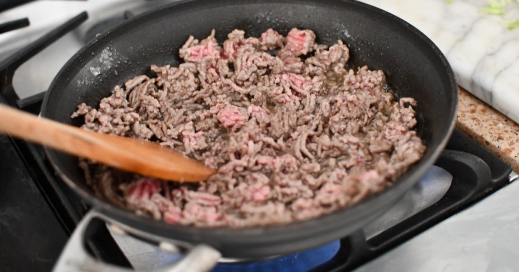 making ground beef