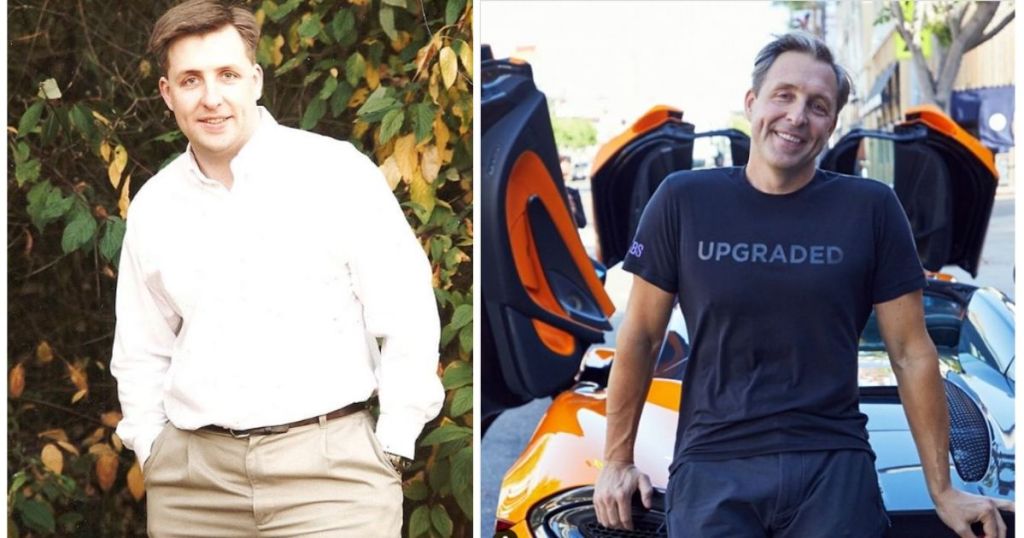 Before and after photo of Dave Asprey