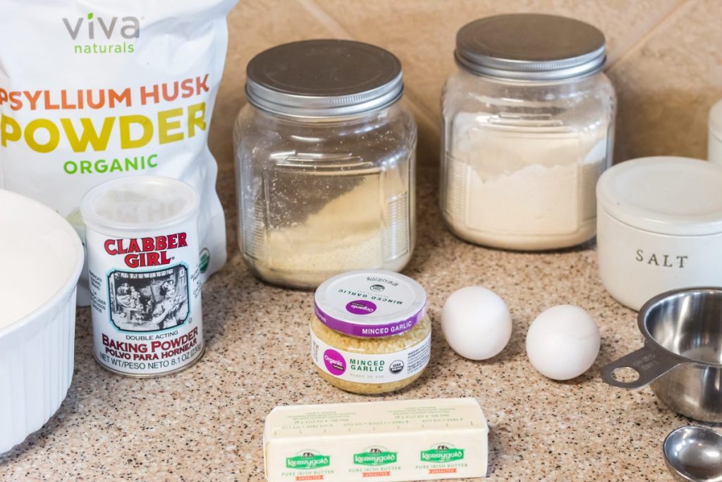 ingredients for keto naan bread