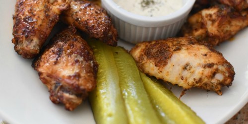 Dill Pickle Chicken Wings in the Air Fryer