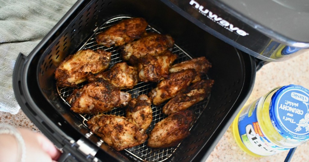 dill pickle wings in the air fryer