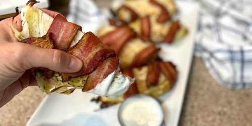 Bacon-Wrapped Cabbage Wedges Make the Best Dippers