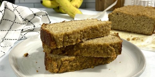 Make the BEST Keto Banana Bread Recipe Using REAL Fruit!