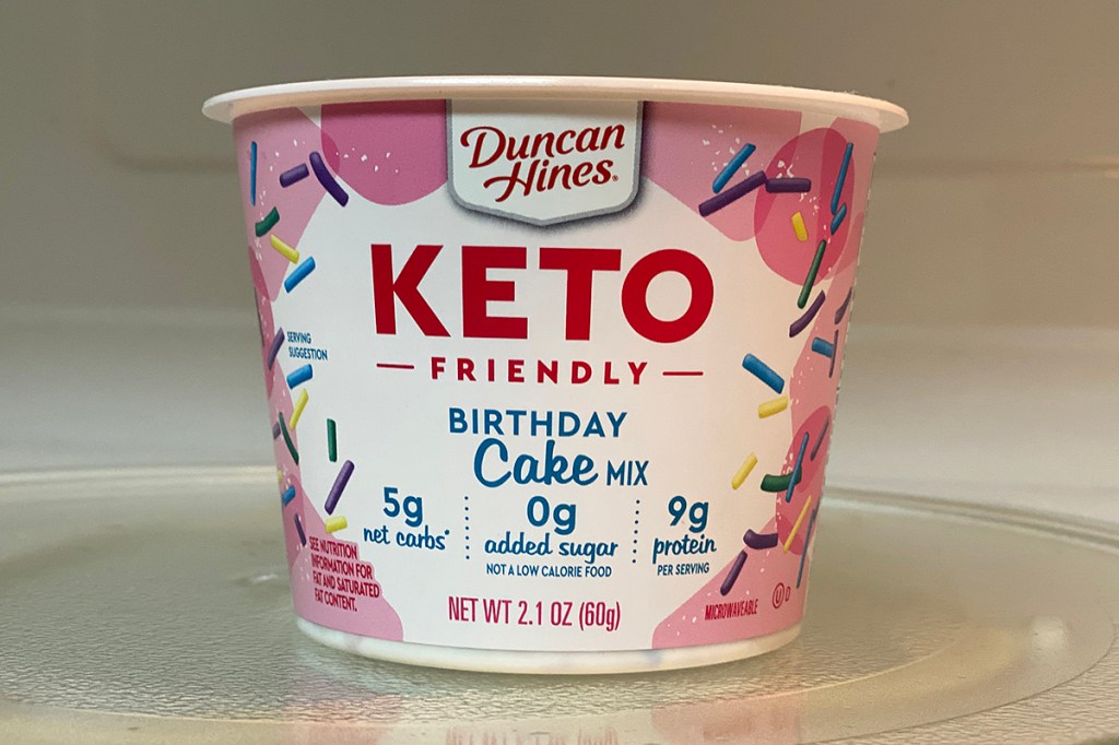 Keto Microwave Birthday Cake Cups