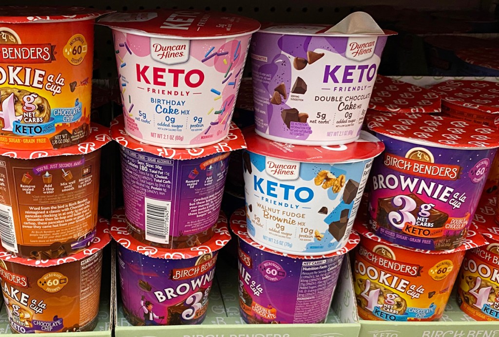 keto cakes duncan hines on shelf