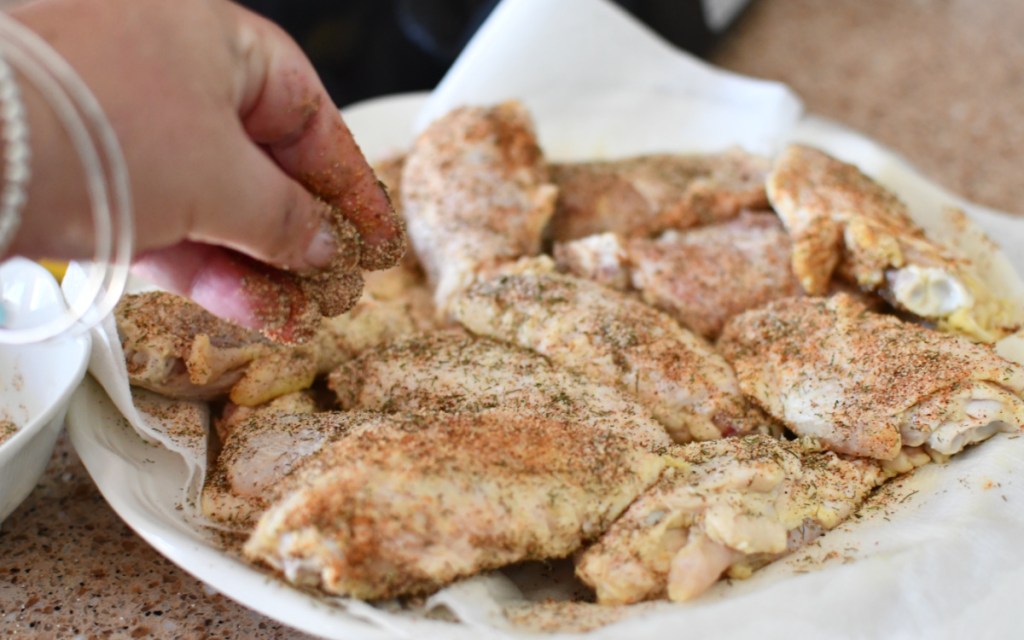 seasoning chicken wings