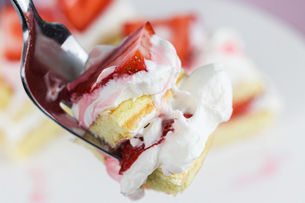 Keto Strawberry Shortcake Chaffle