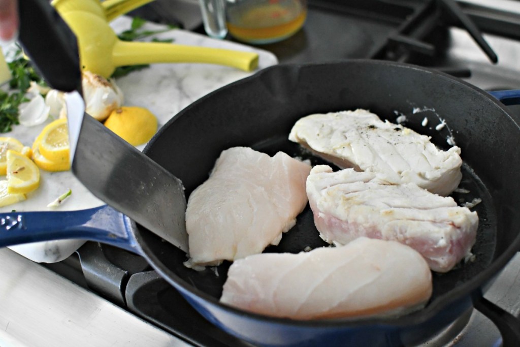easy pan seared halibut