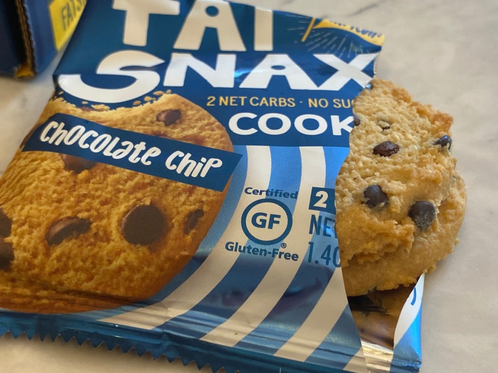 open package of Fat Snax cookies