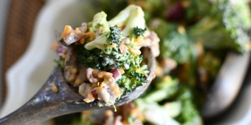 This Sweet & Savory Keto Broccoli Bacon Salad is the BEST!