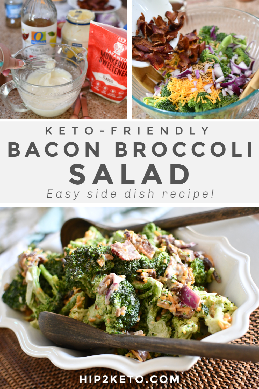 Keto Broccoli Bacon Salad - Easy Summer Side Dish | Hip2Save