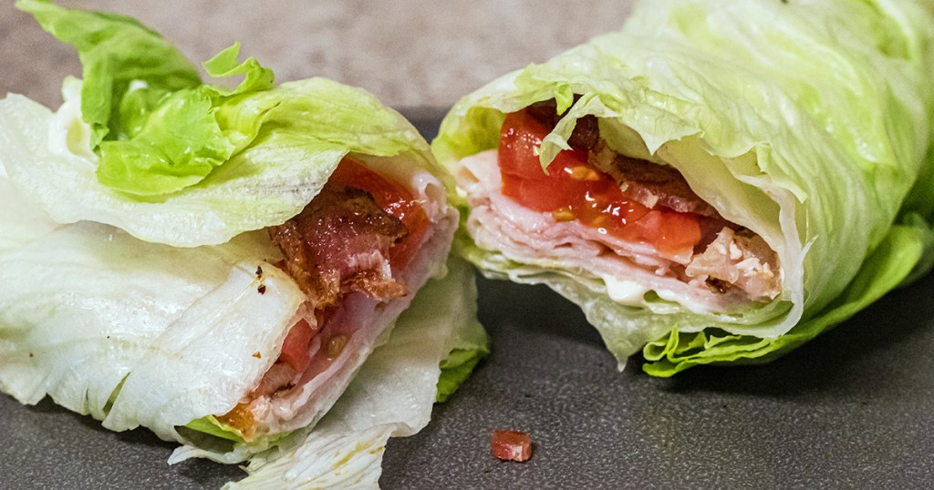 lettuce wrap with blt filling