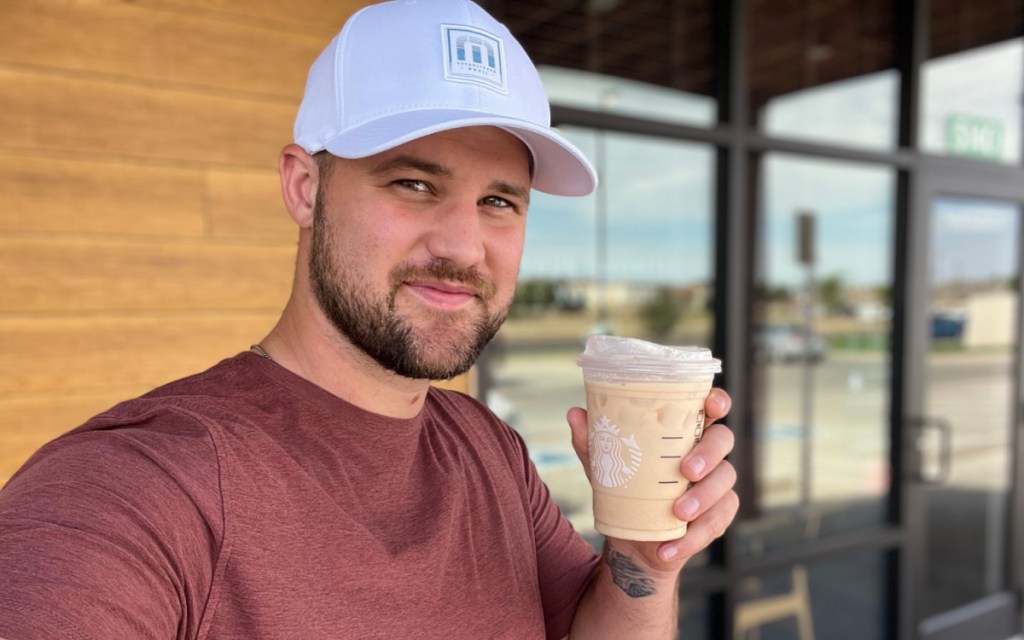 man with keto horchata