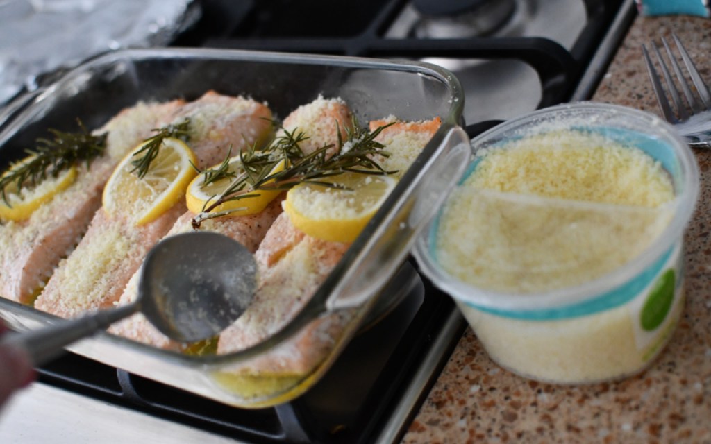 parmesan on salmon