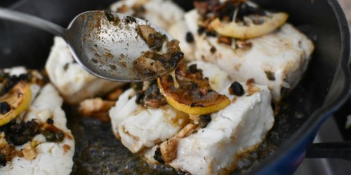Pan-Seared Halibut with Lemon Butter Caper Sauce (This No-Fail Recipe is a Must Try!)