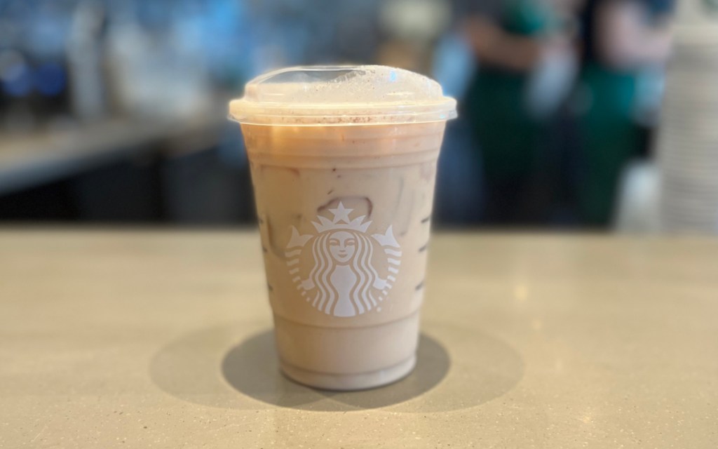 sugar free starbucks horchata drink on counter