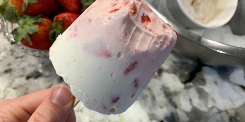 Low-Carb Strawberry Cheesecake Popsicles