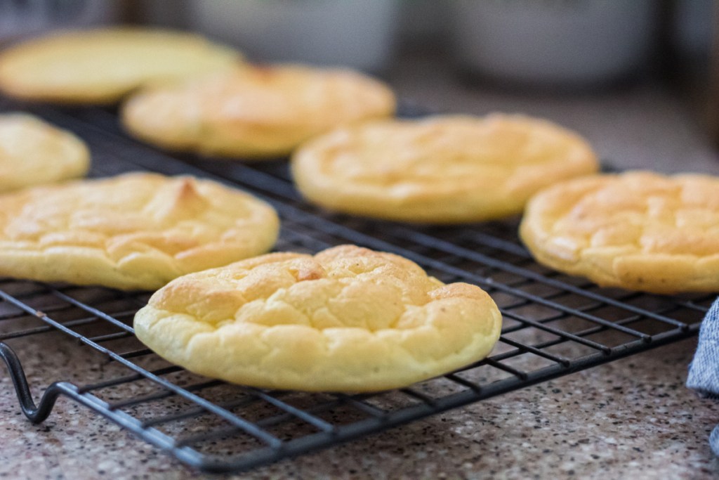 cloud bread on cooling rack