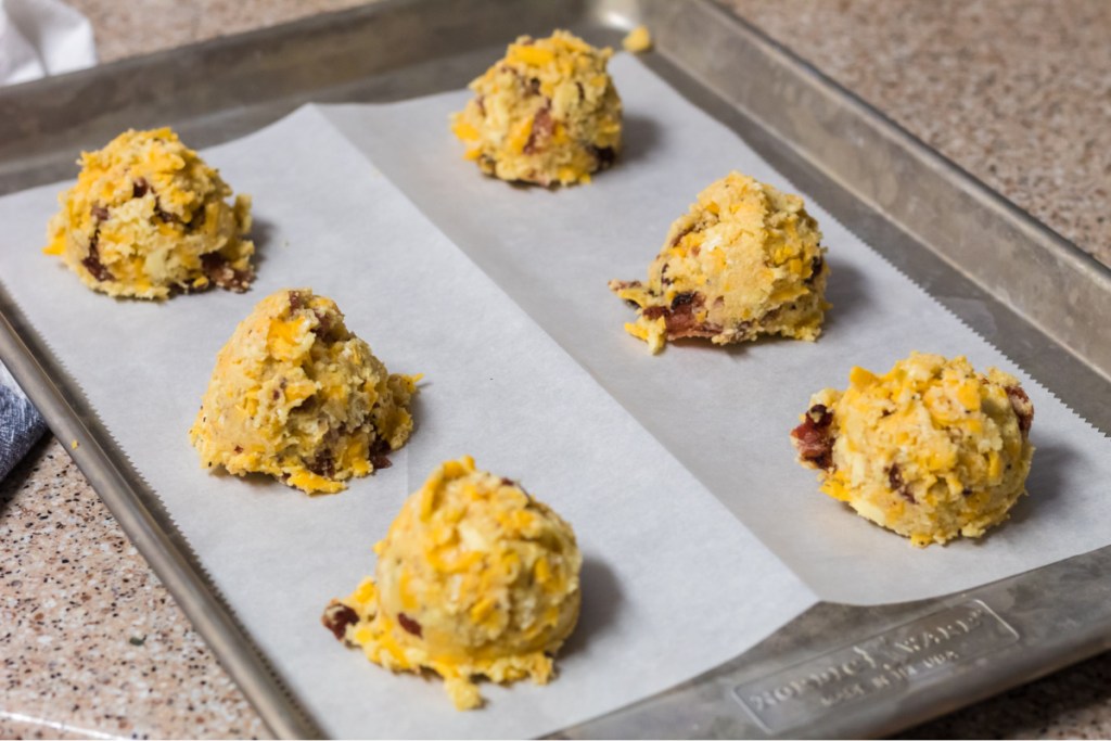 Biscuits on a tray