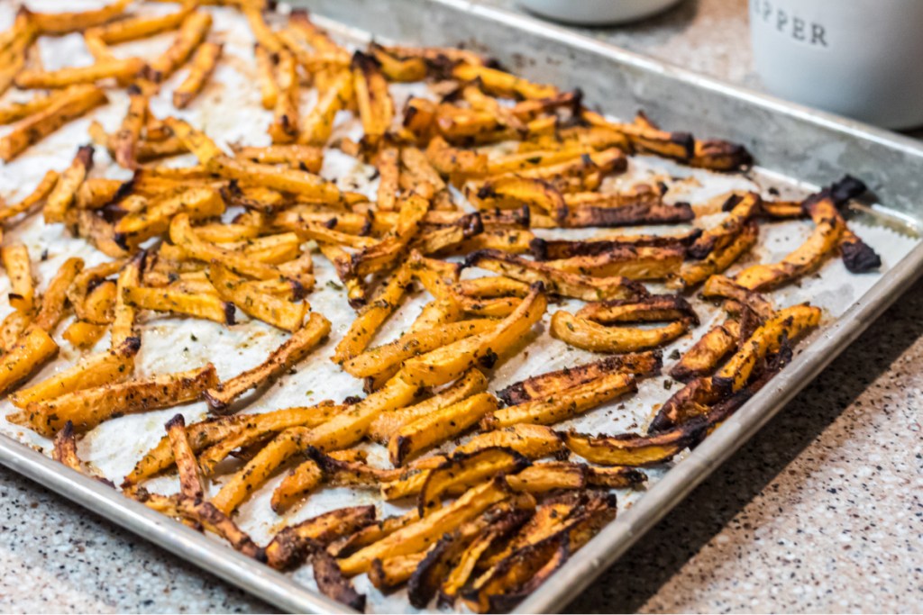 cooked rutabaga fries