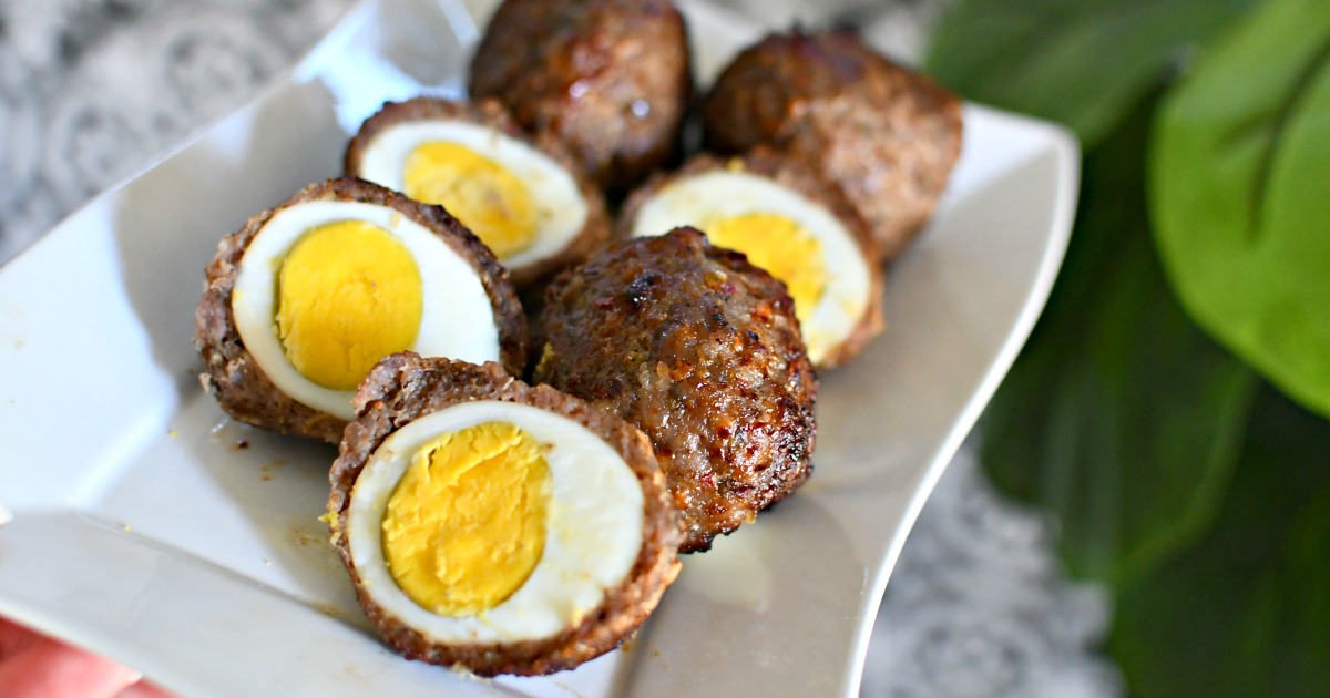 Scotch Eggs on a plate