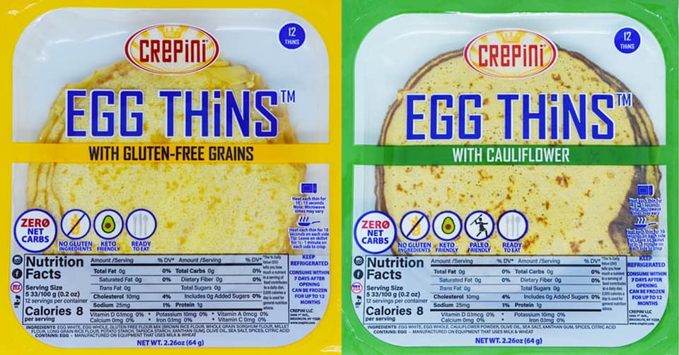 Where Can I Buy Crepini Egg Wraps With Cauliflower Crepini Egg Wraps = Keto Game Changer (0 Net Carbs) | Hip2Keto