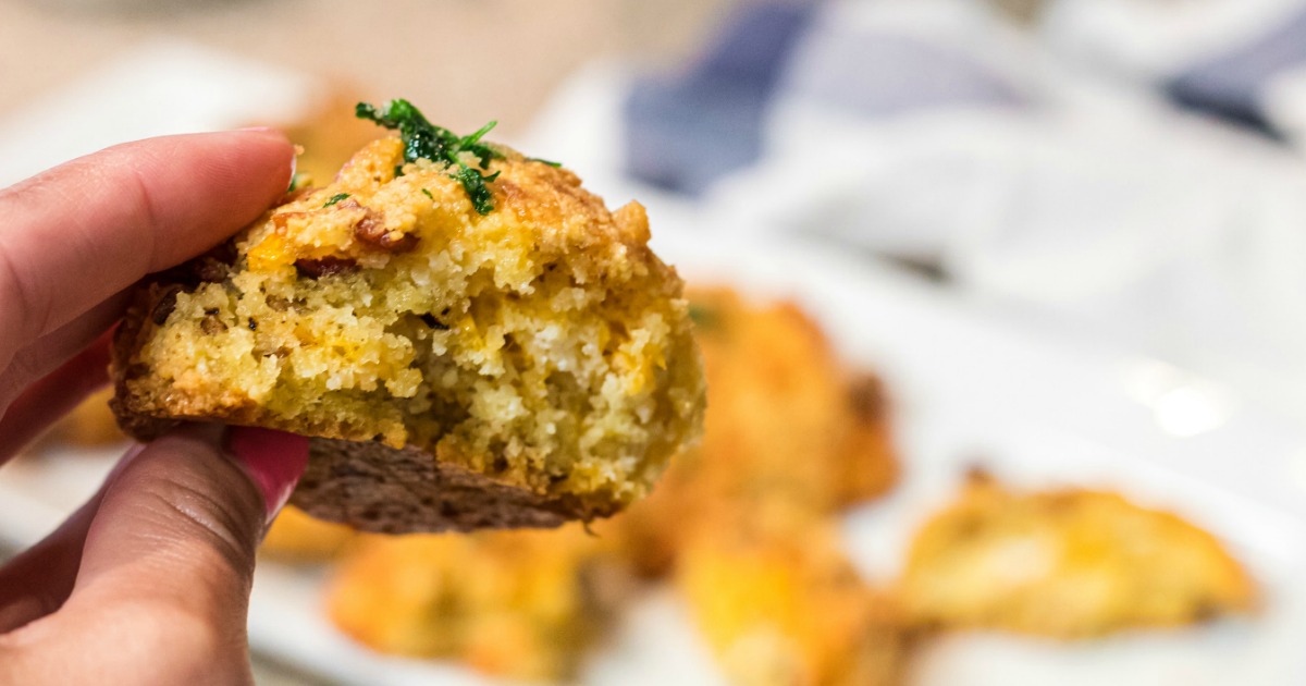 Keto Loaded Cheddar Bacon Biscuits (Just 4g Net Carbs) Hip2Keto